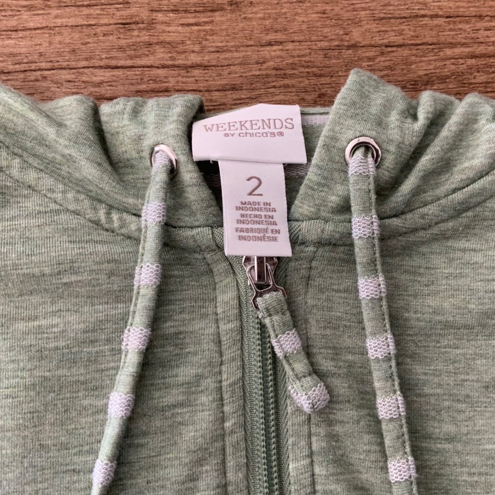 Weekends by Chicos, Two Piece‎ Sage Green Outfit size 2